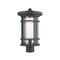 Z-Lite Jordan 1 Light Outdoor Post Mount Fixture, Black And Clear Seedy 570PHB-BK - alternate 2